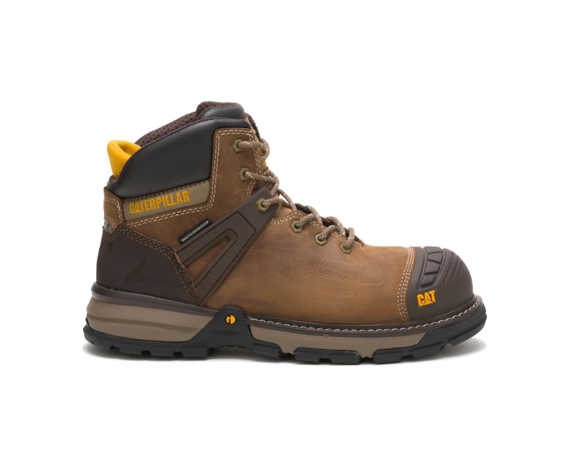 Caterpillar Excavator Superlite Waterproof Nano Toe - Mørke Vernestøvler Herre - Norge ( UKMDX-2489